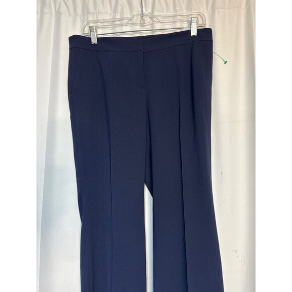 Lafayette 148 Navy Blue Manhattan Straight Leg Trousers Size 6 Womens Business C - Picture 2 of 7